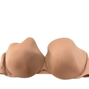 Victoria's Secret IPEX Strapless Tan T-Shirt Bra with Seamless Finish 38D